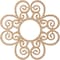 Ekena Millwork Cohen Wood Fretwork Pierced Ceiling Medallion, Alder, 26"OD x 8 7/8"ID x 1/4"T CMWP26X26X0250COAL - alternate 4
